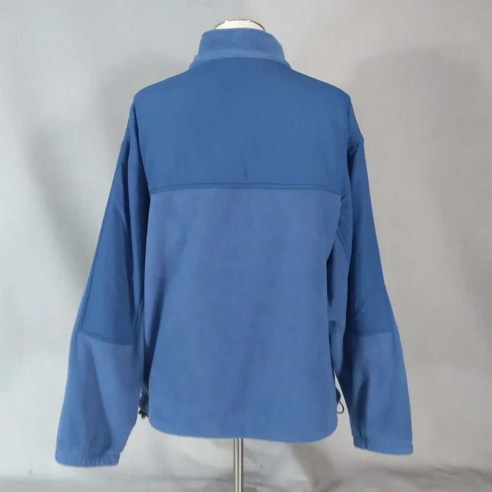 Chaps Ralph Lauren‎ Fleece Jacket Mens 2XL Blue Full Zip Outdoor